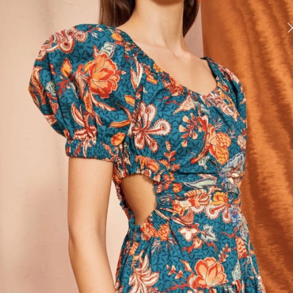 Floral Print Midi Dress - Picture 3 of 5